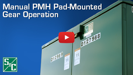 Manual PMH Pad-Mounted Gear Operation