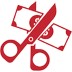 Scissors Cutting Money Icon